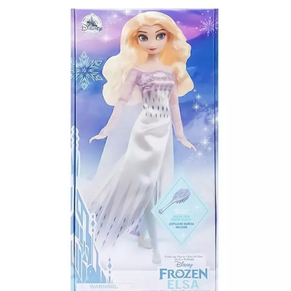 Snow Queen Elsa Classic Doll & Hairbrush Frozen 2 Disney 11.5” NEW NIB Sealed